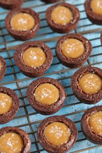 Homemade fudgy brownie bites filled with an easy two-ingredient caramel filling and topped off with sea salt. These Salted Caramel Brownie Bites are the perfect mini dessert!