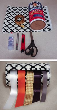 DIY ribbon holder https://www.retailpackaging.com/categories/74-everyday-specialty-ribbon #arts #crafts #organize