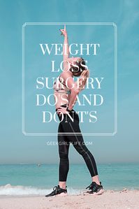 Learn what to do and what not to do after you've had weight loss surgery.  Check out a list of quick do's and don't's for all bariatric post op patients.  I've already made these mistakes so that you don't have to.  Check out our post op tips for bariatric surgery. #vsg #sleeve #gastricbypass #beforeandafter #ad