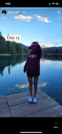 #fashion #mountains #aesthetic #sunset #sunsetphotography #oversized #crewneck #lake #banff #beachvibes #calivibes