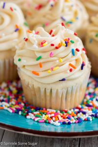 My easy and fluffy vanilla cupcakes are full of vanilla flavor and packed with lots of sprinkles for that funfetti flair. Ditch the box mix because this version of funfetti cupcakes taste even better! The creamy cake batter frosting is such a fun addition opposed to regular vanilla frosting. These Homemade Funfetti Cupcakes with Cake...Read On →