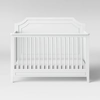 Designed with elegant molding details and delicate curves, the Chloe Regency crib is a beautiful choice for your baby’s nursery. We’ve thoughtfully crafted this crib with your family in mind, using only high-quality, non-toxic materials so that you can rest easy knowing that your baby is safe in our hands and instead focus on enjoying your little bundle of joy! Pair with DaVinci’s Chloe Regency 3-Drawer Dresser to complete the look.