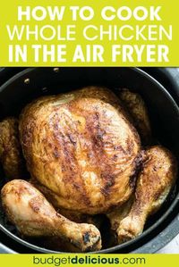 This Golden Crispy Air Fryer Whole Chicken recipe really is a breeze to prepare with less than 5 minutes of prep and turns out super crispy and delicious with juicy meat inside. This easy Whole… More