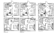 5x5 Meter 2 BHK House Electric Plan Layout File - Cadbull