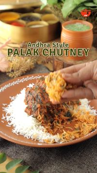 Add a flavourful twist to your meal with our tempting Andhra-style Palak Chutney recipe! Perfect as a side or dip, it's a must-try addition to your meals.