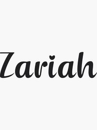 "Zariah" Sticker for Sale by 99Posters | Redbubble