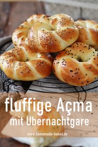 {Rezept} fluffige Açma mit Sesam und Schwarzkümmel nach türkischer Art