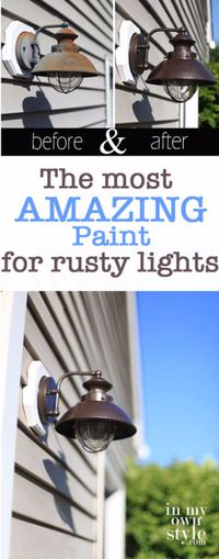 DIY Home Improvement On A Budget - Transform Outdoor Light Fixtures - Easy and Cheap Do It Yourself Tutorials for Updating and Renovating Your House - Home Decor Tips and Tricks, Remodeling and Decorating Hacks - DIY Projects and Crafts by DIY JOY #diy