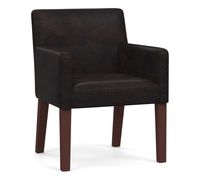 Classic Leather Dining Armchair | Pottery Barn