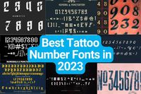 15 Best Number Fonts For Tattoo Design in 2023