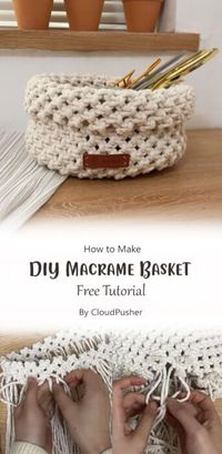 Best DIY Macrame Basket Free Tutorial Ideas - Carolinamontoni.com