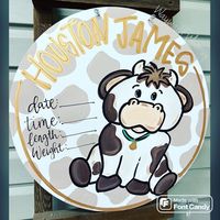 "This door hanger is drawn onto a wood sheet then hand cut.  I then paint them and seal them for indoor or outdoor use!  to extend the life of your sign, it is recommended that you use in a covered area.     I can recreate one that is pictured here or send me  a picture of your nursery or other room décor and I can match it too! This sign is about 23\".  Please ask all questions before purchasing.  Visit me on facebook too! www.facebook.com/waywardwhimsy"