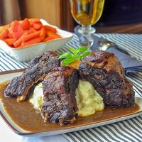 St. John's Stout Braised Beef Ribs - so tender and rich tasting!