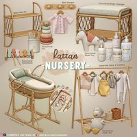 This set includes a variety of functional toys for your Sims' little ones to enjoy, as well as a variety of clutter to liven up your Sims' nursery. All clothes are separate items that snap to the wooden rack, allowing you to decorate it anyway you prefer. All items are base-game compatible. Enjoy💖 - Sims 4 Downloads / ts4 / ts4cc / ts4 clutter / ts4 furniture / sims 4 nursery / sims 4 baby / sims 4 infants / sims 4 toddler / crib / toy / changing table / sims 4 plush / baby toddler clothes