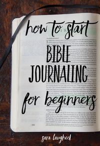 How to start Bible journaling for beginners! This is a great step-by-step process for those of you who are interested in Bible journaling but don't know where to start. Pin now, read later!