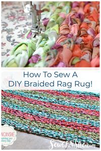 Have you ever tried sewing a rag rug? It’s not too hard, and it’s easy on the budget. You just need some fabric in your stash that you don’t mind ripping up. If you want a new rug made from fabric, check out these instructions for making your own!

Scrapbuster l Sewing Projects l Beginner Sewing Projects l Fabric Scraps l DIY Rug l