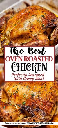 Experience the joy of a hearty and affordable meal with this Easy Whole Roasted Chicken Recipe. Perfect for a cozy fall evening, this oven-roasted chicken is sure to leave your family asking for seconds (and thirds!). Say goodbye to complicated dishes and hello to a new favorite meal. Follow me for more great recipes!