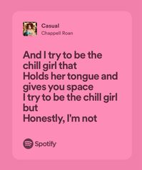 #casual #chappellroan #lyrics