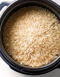 Put uncooked rice in a slow cooker... - Slow Cooker Kitchen