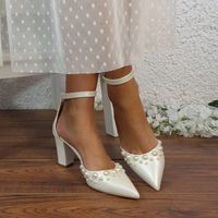 Never Worn - Ivory Pearl Bridal Heels Perfect Condition