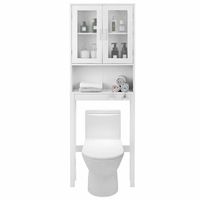 Costway Wooden Over The Toilet Storage Cabinet Spacesaver Organizer Bathroom Tower Rack - Walmart.ca