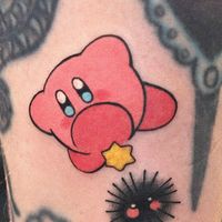 𝗠𝗶𝗱𝗼 ₍ᐢ..ᐢ₎⊹ on Instagram: "Thank you Ashley 🫸🦭🫷  #kirby #kirbytattoo #ghibliart #torontotattoo"