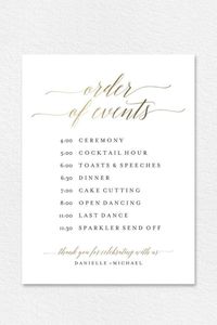 Purchase this listing to instantly download, edit and print your own Order Of Events Wedding Timeline Sign. Download your high resolution template(s) instantly after your payment is complete!