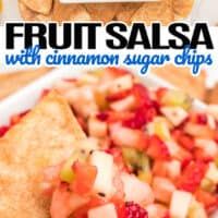 Fruit Salsa with Cinnamon Sugar Chips