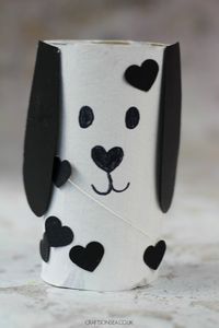 Dog Valentines Day Craft For Kids #kidscrafts #valentinescrafts