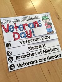 Veterans Day Flip Book (No Fuss, No Prep!) by Sam Van Gorp | Teachers Pay Teachers