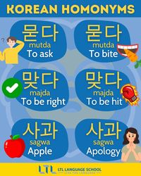 Korean Similar Words