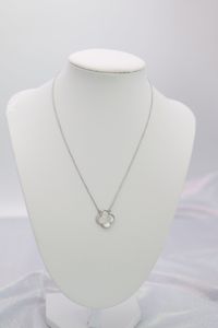 A silver clover necklace features a luminous silver chain adorned with a delicate clover-shaped pendant, exuding simplicity and elegance. The cool tone of the silver complements the symbolic clover pendant, making it a versatile piece that adds a touch of luck and refinement to any outfit. Length: 16” Clover Measurements : 15.0 mm Closure: Lobster Claw Material: Brass with Silver Plating and Rhodium Coating Lead Free and Hypoallergenic