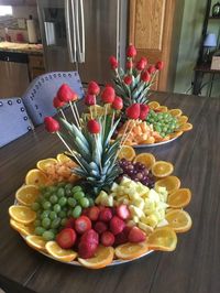 Fruit decoration for Easter and Spring.