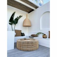 Monique | Round Rattan Coffee Table Natural | The Styling Republic