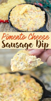 Pimento Cheese Sausage Dip Recipe - Quick & Easy Party Appetizer! #clubtysontwist @SamsClub