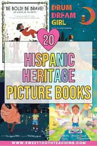 Celebrate Hispanic Heritage Month by reading aloud these picture books which honor the contributions of Hispanic and Latinx Americans. These interactive read aloud books will give students a glimpse into the culture, language, and merits that Hispanic and Latinx people have added to the framework of our country.