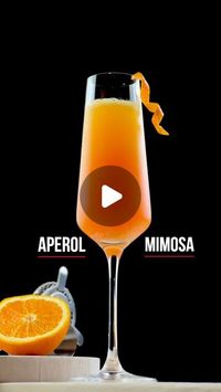 The Cocktail Lifestyle on Instagram: "Looking for a bubbly brunch delight? 🥂🍊  Try the Aperol Mimosa 🍾✨  Recipe:  - 2 oz / 60 ml Orange Juice  - 3 oz / 90 ml Prosecco  - 1 oz / 30 ml Aperol  Fun Fact: Aperol was created in 1919 in Padua, Italy, and its bright orange color and unique flavor come from a blend of herbs and roots, making it a perfect addition to sparkling cocktails!  Follow for more refreshing cocktail recipes! 🍹  #cocktail #mixology #mimosa #aperol #cocktailsofinstagram #bartenderlife #drinkstagram"