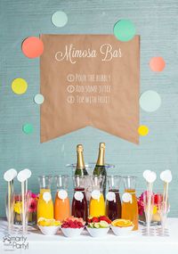 Nothing says "bridal shower" like delicious sparkling refreshments like this�…