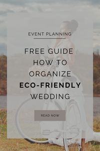 Learn how to throw sustainable wedding with us. Did you know During those six hours, a wedding produces roughly 400-600 lbs. of waste -- that's based on a guest list of roughly 100-120 people. With our tips you can organize sustainable wedding party and learn how to minimize the waste pounds from your wedding. #sustainableweddings