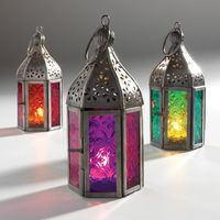 These intricate pretty lanterns are handmade by skilled artisans in India and look fantastic casting vibrant colour into your home or garden. Read more...