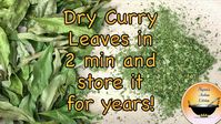 How to dry curry leaves/How to store curry leaves for long time/How to dry curry leaves in Air Fryer - YouTube