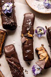 Creamy Vegan Chocolate Peanut Butter Fudge Bars | halfbakedharvest.com