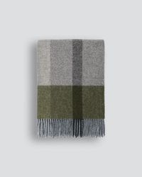 Featuring an offset plaid design, a modern take on country style is celebrated in this luxurious, pure wool throw. Crafted from New Zealand grown wool, the timeless design and rich olive tones creates a reassuring sense of warmth and comfort. Each throw is finished with a traditional twisted fringe. Throws make excellent gifts all year round. Use at the foot of the bed or drape over a couch to add a welcoming, cosy feel to a room and for extra warmth on colder nights. Use when entertaining outsi