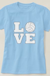 One of the cutest volleyball shirts you will ever find! Great for volleyball players, coaches and fans!