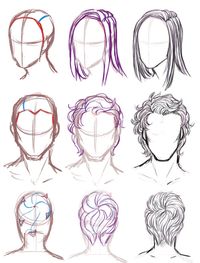 bluejamjarart: someone asked me to do a hair and... - Art References