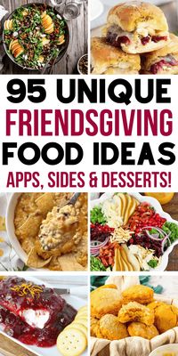 Unique Friendsgiving food ideas! The best friendsgiving recipes, fun friendsgiving food ideas easy, friendsgiving food ideas easy recipes, friendsgiving food ideas main dish, friendsgiving food ideas dessert, friendsgiving potluck ideas party, friendsgiving potluck ideas appetizers, friendsgiving dish ideas easy, friendsgiving side dish ideas, friendsgiving appetizer party, friendsgiving charcuterie board ideas, friendsgiving dessert ideas easy, friendsgiving food ideas to bring, fall potluck.