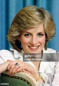 UNITED KINGDOM - FEBRUARY 01: Diana, Princess of Wales at home in Kensington Palace.