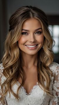 Looking for the perfect hairstyles for your bridesmaids with long hair Check out these stunning options including Half up Brunette Simple Half up half down simple Side Loose curls Updo curls Wedding Easy Boho and Half up half down braid Whether you want an elegant updo or a relaxed boho style we've got you covered