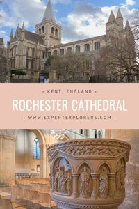 With a history spanning from at least the first century, Rochester Cathedral is more than just a holy site, it is an ancient artifact. Via ExpertExplorers.com | #UK #England #KentCounty #Rochester #Cathedrals