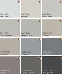 Recommended palette of grey Benjamin Moore Paints from interview on Design Crisis